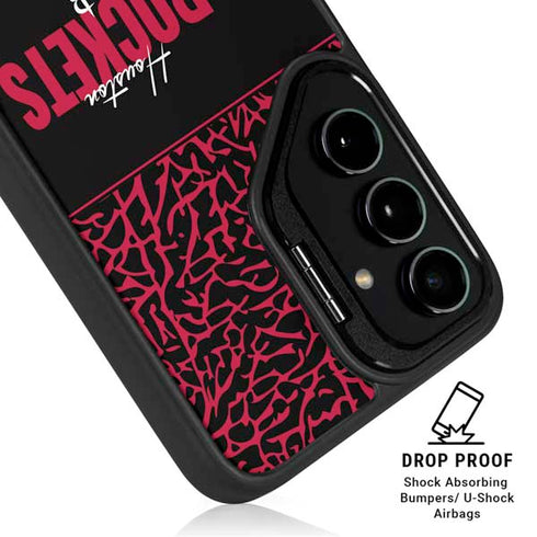 NBA Houston Rockets Elephant Print Galaxy S25 Kickstand Case