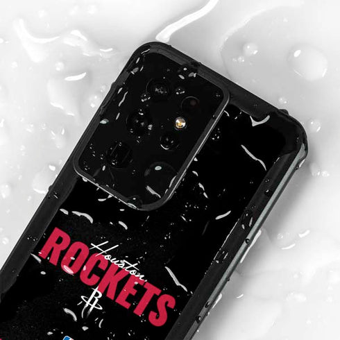 NBA Houston Rockets Elephant Print Galaxy S24 Ultra Waterproof Case