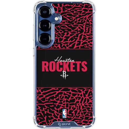 NBA Houston Rockets Elephant Print Galaxy S25 Clear Case