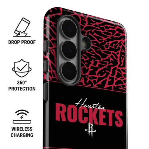 NBA Houston Rockets Elephant Print Galaxy S26 Plus Impact Case