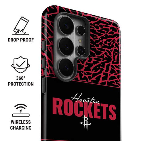 NBA Houston Rockets Elephant Print Galaxy S26 Ultra Impact Case