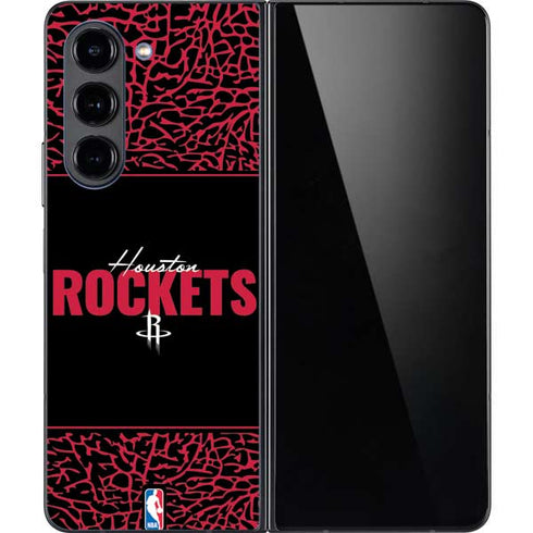 NBA Houston Rockets Elephant Print Galaxy Z Fold5 5G Skin