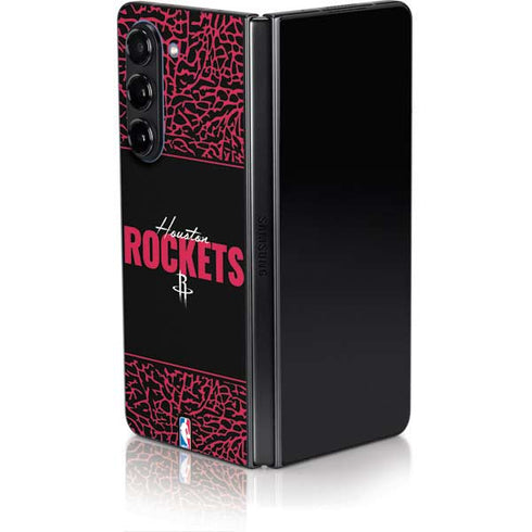 NBA Houston Rockets Elephant Print Galaxy Z Fold5 5G Skin