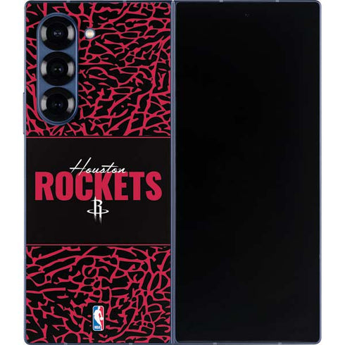 NBA Houston Rockets Elephant Print Galaxy Z Fold6 Skin