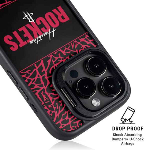 NBA Houston Rockets Elephant Print iPhone 14 Pro Kickstand Case