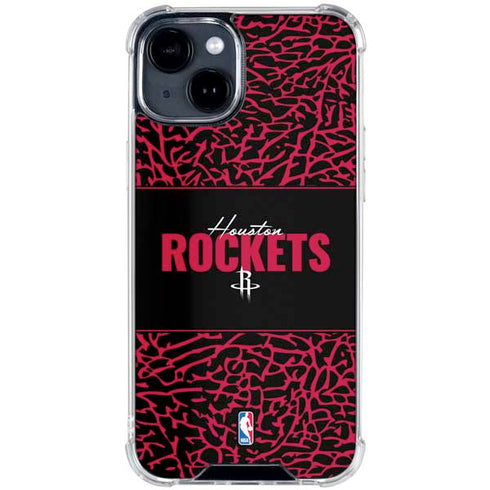 NBA Houston Rockets Elephant Print iPhone 15 Clear Case