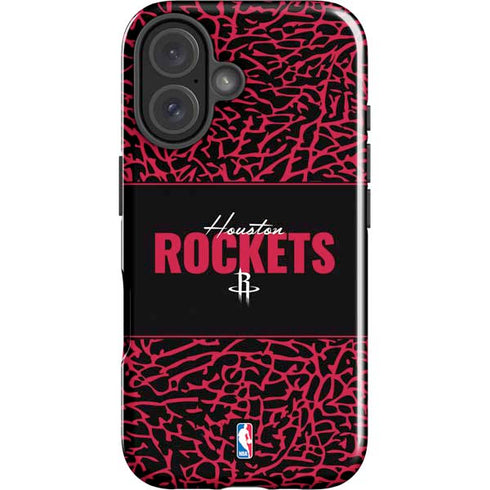NBA Houston Rockets Elephant Print iPhone 16 Impact Case