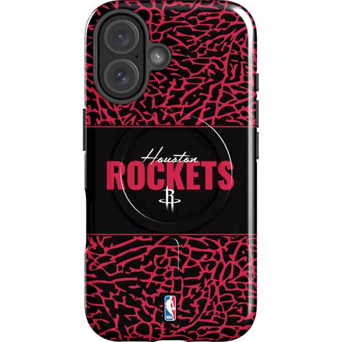 NBA Houston Rockets Elephant Print iPhone 16 Magsafe Impact Case