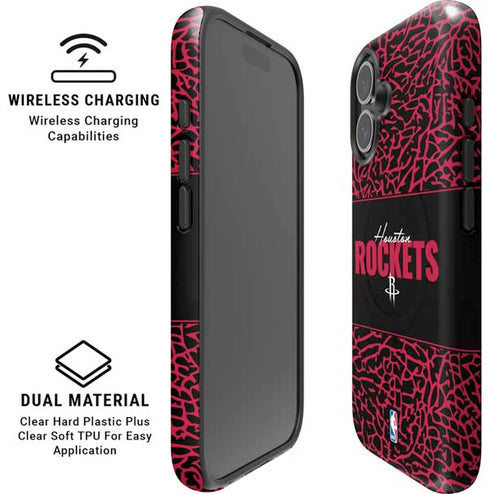 NBA Houston Rockets Elephant Print iPhone 16 Magsafe Impact Case