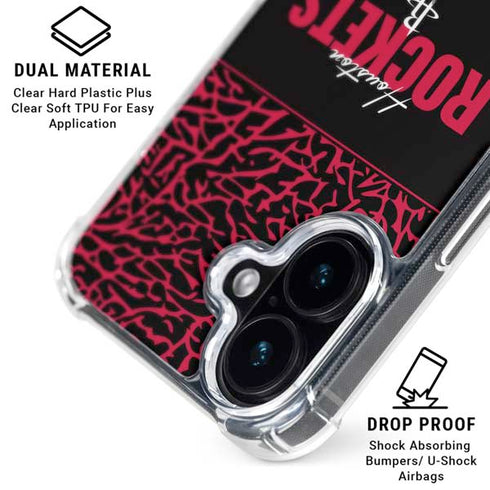 NBA Houston Rockets Elephant Print iPhone 16 Plus MagSafe Case