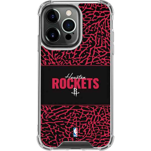 NBA Houston Rockets Elephant Print iPhone 16 Pro Clear Case