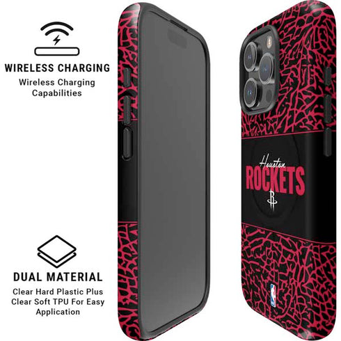 NBA Houston Rockets Elephant Print iPhone 16 Pro Max Magsafe Impact Case