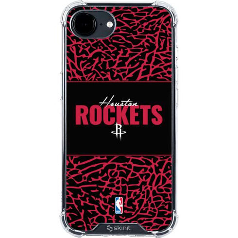 NBA Houston Rockets Elephant Print iPhone 16e Clear Case
