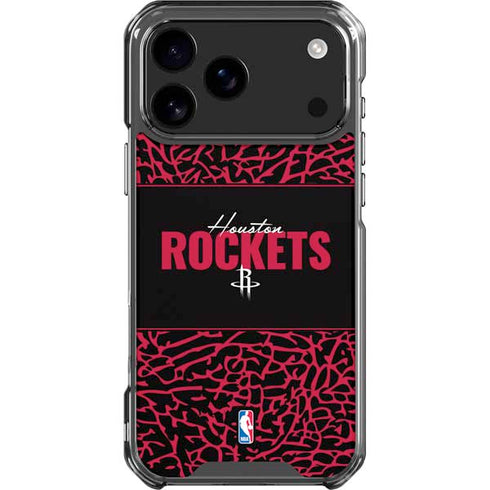 NBA Houston Rockets Elephant Print iPhone 18 Pro Max Clear Case
