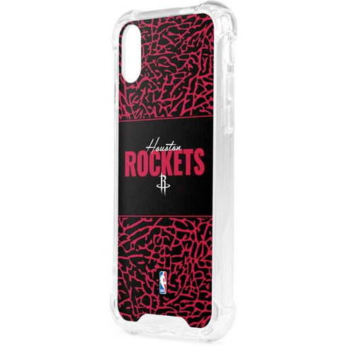 NBA Houston Rockets Elephant Print iPhone XS Clear Case