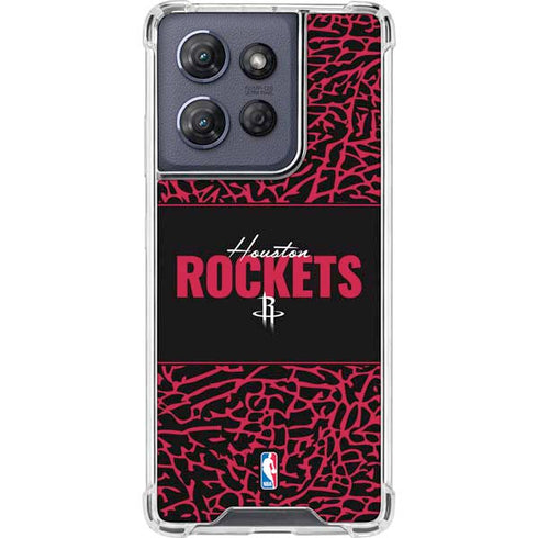 NBA Houston Rockets Elephant Print Moto G 5G (2025) Clear Case