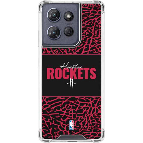 NBA Houston Rockets Elephant Print Moto G Play 5G (2025) Clear Case
