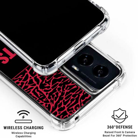 NBA Houston Rockets Elephant Print Moto G Power 5G (2024) Clear Case