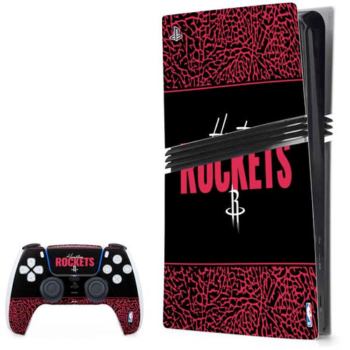 NBA Houston Rockets Elephant Print PS5 Pro Bundle Skin