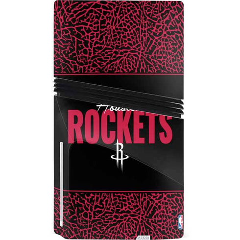 NBA Houston Rockets Elephant Print PS5 Pro Disk Console Skin