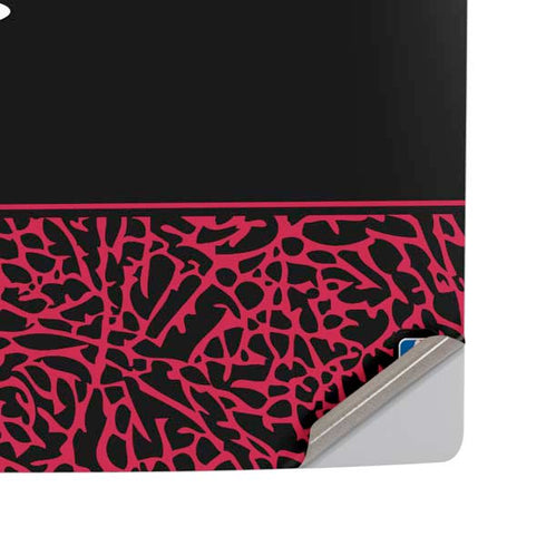 NBA Houston Rockets Elephant Print PS5 Pro Disk Console Skin