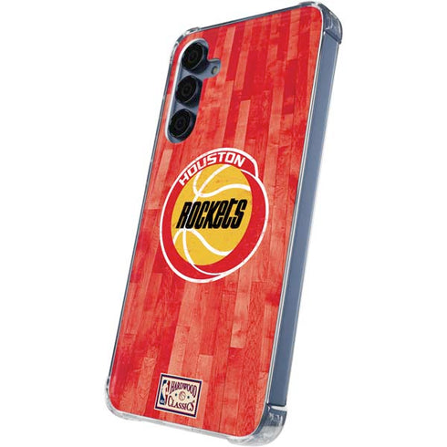 NBA Houston Rockets Hardwood Classics Galaxy A55 5G Clear Case