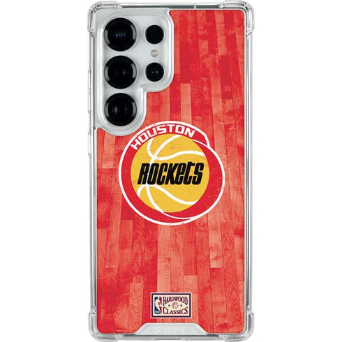 NBA Houston Rockets Hardwood Classics Galaxy S25 Ultra Clear Case