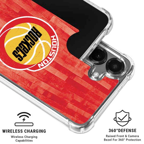 NBA Houston Rockets Hardwood Classics Galaxy S26 Plus Clear Case