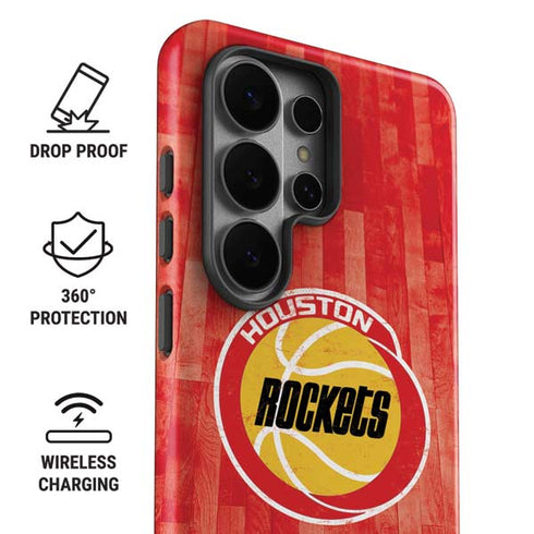 NBA Houston Rockets Hardwood Classics Galaxy S26 Ultra Impact Case