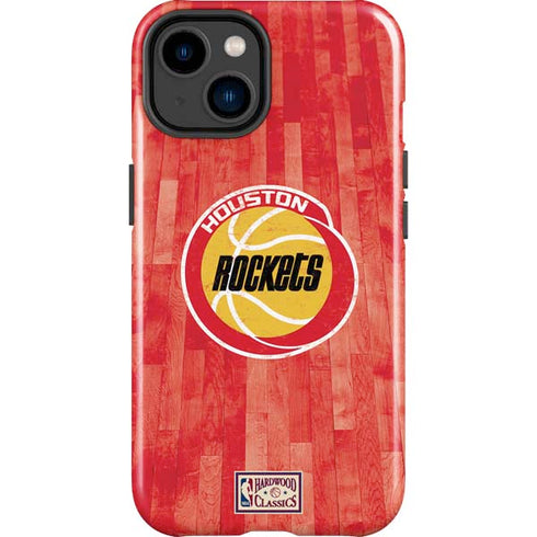 NBA Houston Rockets Hardwood Classics iPhone 15 Impact Case