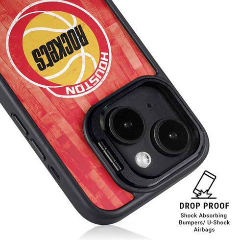 NBA Houston Rockets Hardwood Classics iPhone 15 Plus Kickstand Case