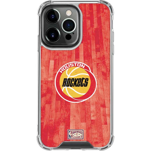 NBA Houston Rockets Hardwood Classics iPhone 16 Pro Clear Case