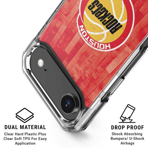 NBA Houston Rockets Hardwood Classics iPhone 17 Air Clear Case