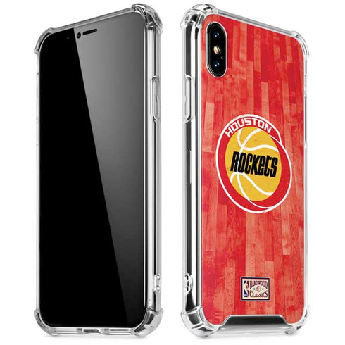 NBA Houston Rockets Hardwood Classics iPhone X/XS Clear Case