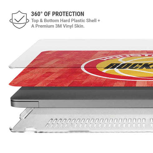 NBA Houston Rockets Hardwood Classics MacBook Pro 14in (2021-24) Case plus Skin