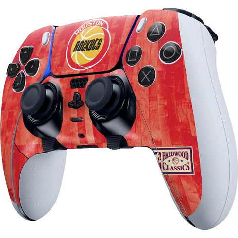 NBA Houston Rockets Hardwood Classics PS5 DualSense Edge Pro Controller Skin