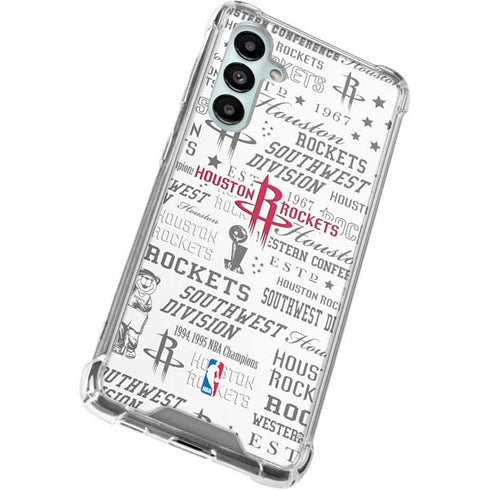 NBA Houston Rockets Historic Blast Galaxy A16 5G Clear Case