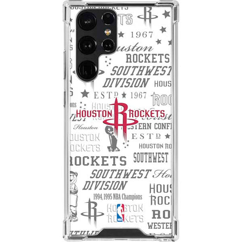 NBA Houston Rockets Historic Blast Galaxy S23 Ultra Clear Case