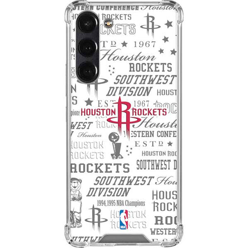NBA Houston Rockets Historic Blast Galaxy S24 FE Clear Case