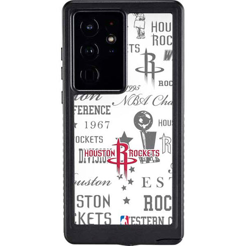 NBA Houston Rockets Historic Blast Galaxy S24 Ultra Waterproof Case