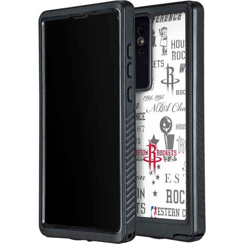 NBA Houston Rockets Historic Blast Galaxy S24 Ultra Waterproof Case