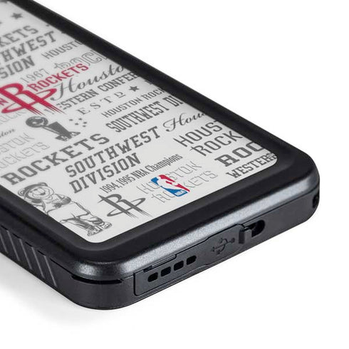 NBA Houston Rockets Historic Blast Galaxy S24 Waterproof Case