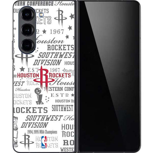 NBA Houston Rockets Historic Blast Galaxy Z Fold5 5G Skin