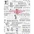 NBA Houston Rockets Historic Blast iPad Pro 13in M4 (2024) Skin