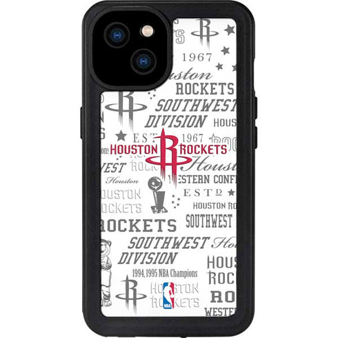 NBA Houston Rockets Historic Blast iPhone 15 Plus Waterproof Case