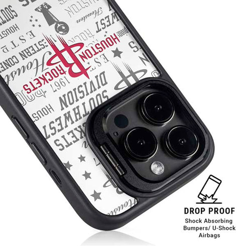 NBA Houston Rockets Historic Blast iPhone 15 Pro Kickstand Case