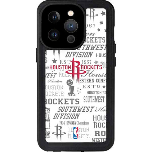 NBA Houston Rockets Historic Blast iPhone 15 Pro Waterproof Case
