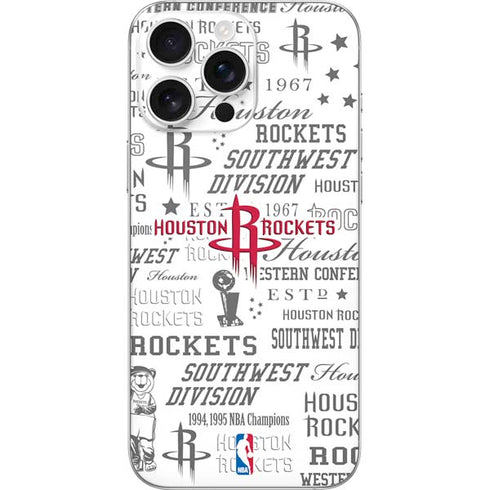 NBA Houston Rockets Historic Blast iPhone 16 Pro Max Skin