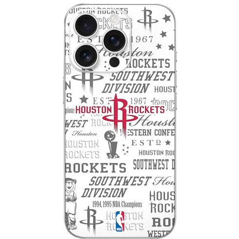 NBA Houston Rockets Historic Blast iPhone 16 Pro Skin