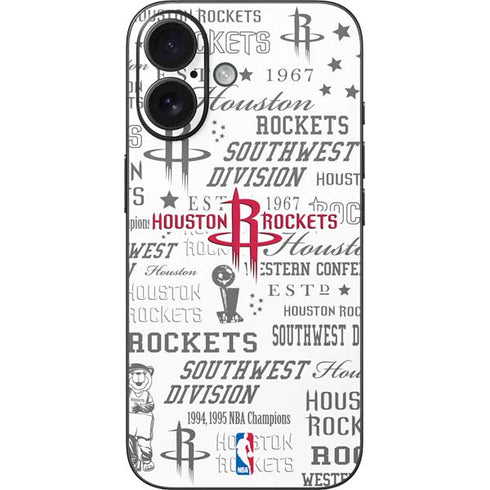 NBA Houston Rockets Historic Blast iPhone 16 Skin